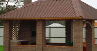Беседка из кирпича под ключ в Новом Уренгое цена от 3213 рублей - Строй-Нвг